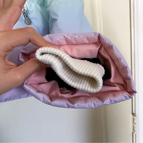 Perfect Moment Jacket Polar Flare Hooded Ombre Quilted Ski Pastel Rainbow XL GUC - Picture 6 of 15